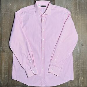 Ralph Lauren Black Label Pink Stripe Button-Down Shirt Women’s 17 Made in Italy